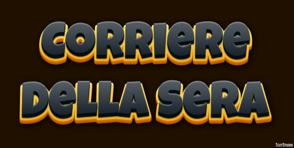 Corriere Della Sera Texteffekt