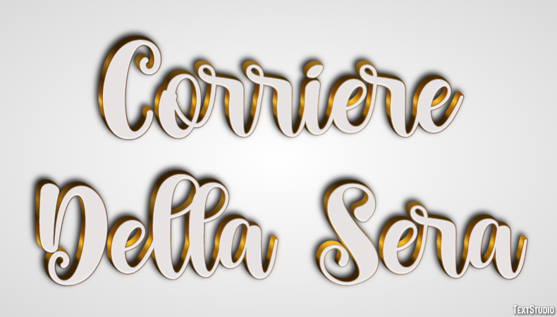 Corriere Della Sera Texteffekt