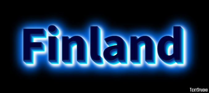Finland Efecto de Texto