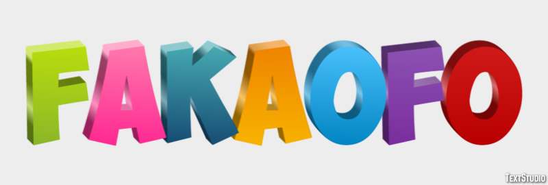Fakaofo Effetto testo