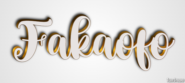 Fakaofo Effetto testo