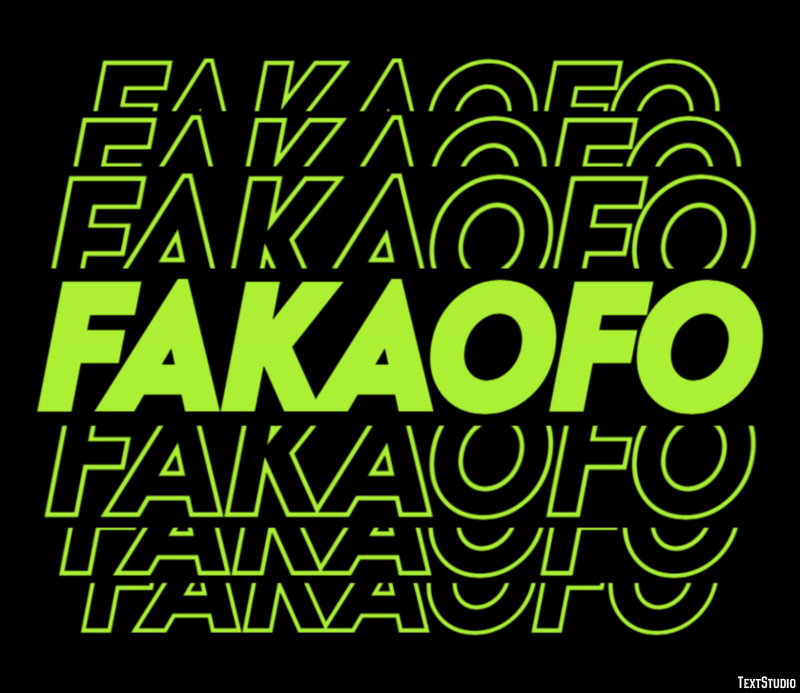 Fakaofo Effetto testo