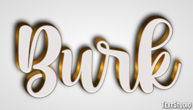 Burk Text effect