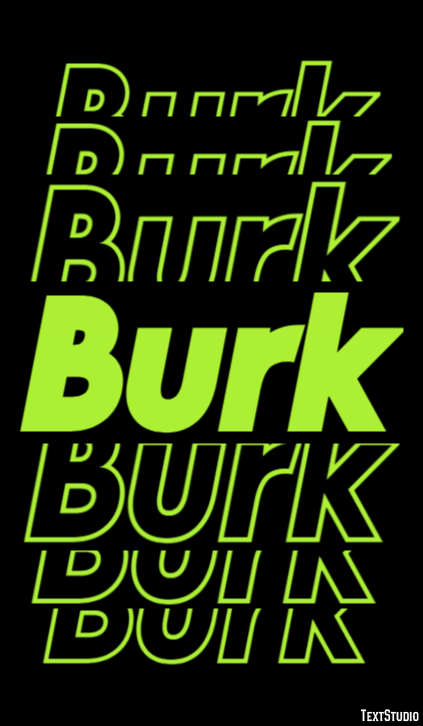 Burk Effetto testo