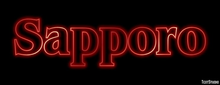 Sapporo Efekt tekstowy