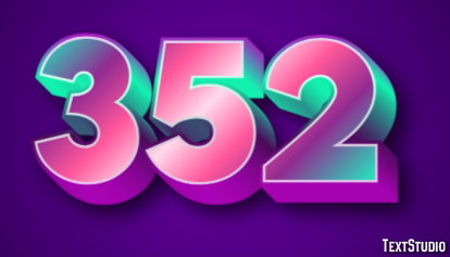 352 Efeito de texto