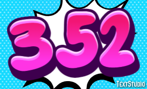 352 テキスト効果
