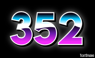 352 Efeito de texto