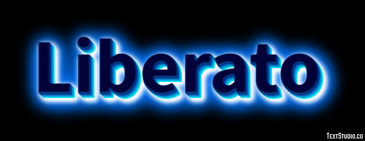Liberato Text Effect