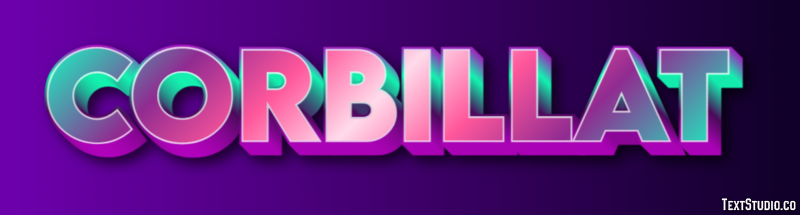 Corbillat Tekst effect