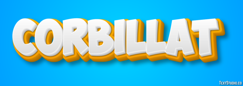 Corbillat Tekst effect