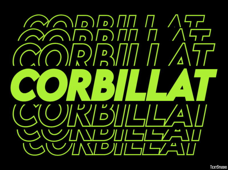 Corbillat Tekst effect