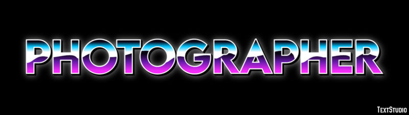 Photographer Efecto de Texto