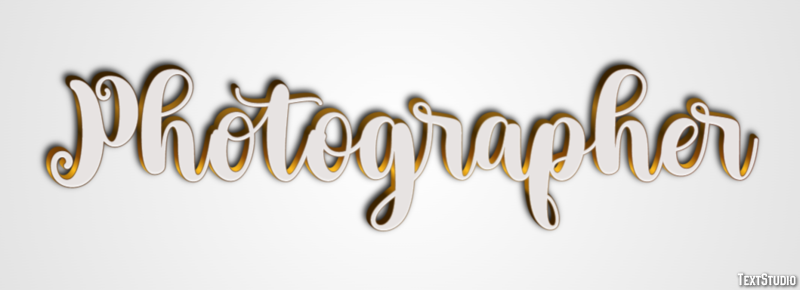 Photographer Efecto de Texto
