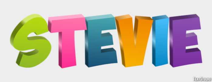 Stevie Efeito do texto