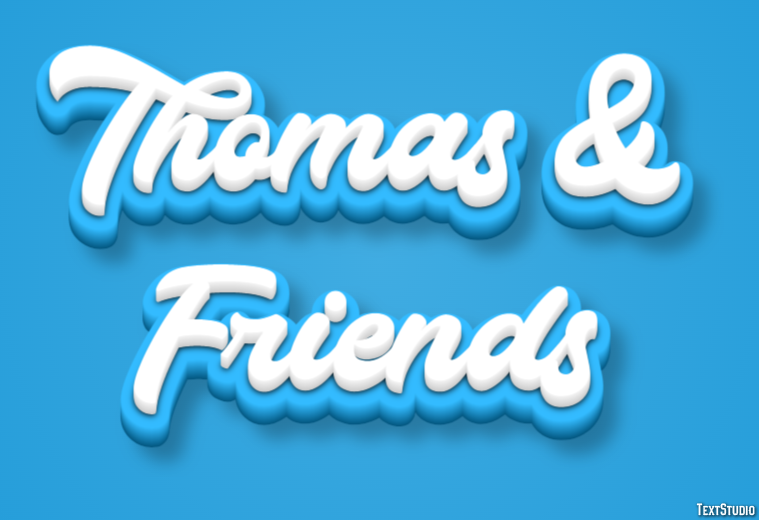 Thomas & Friends Efecto de Texto