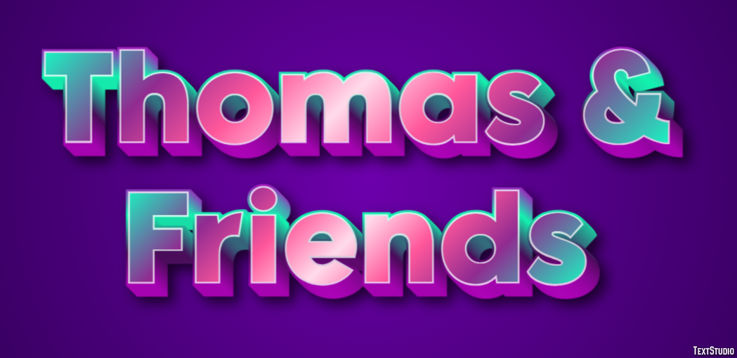 Thomas & Friends Efecto de Texto