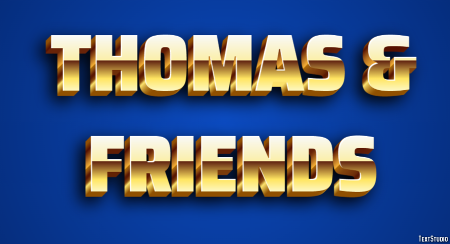 Thomas & Friends Texteffekt