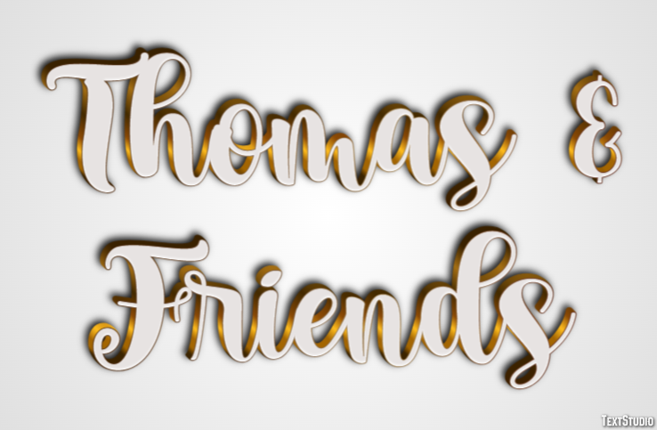 Thomas & Friends Texteffekt