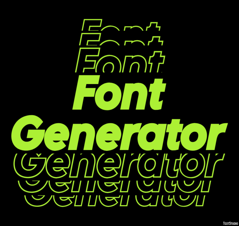 Font Generator Effetto testo