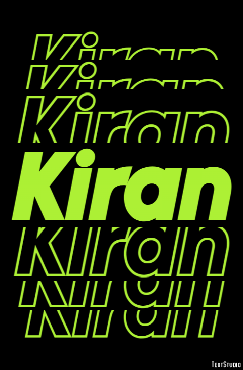 Kiran Effetto testo