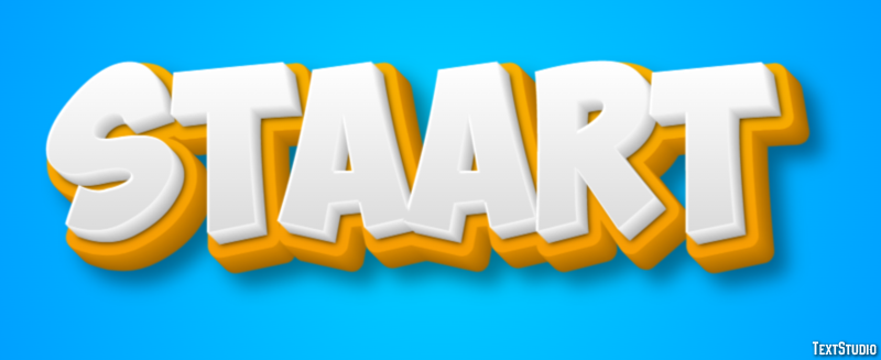 Staart Tekst Effect