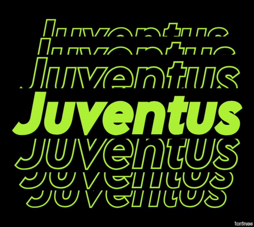 Juventus Text effect