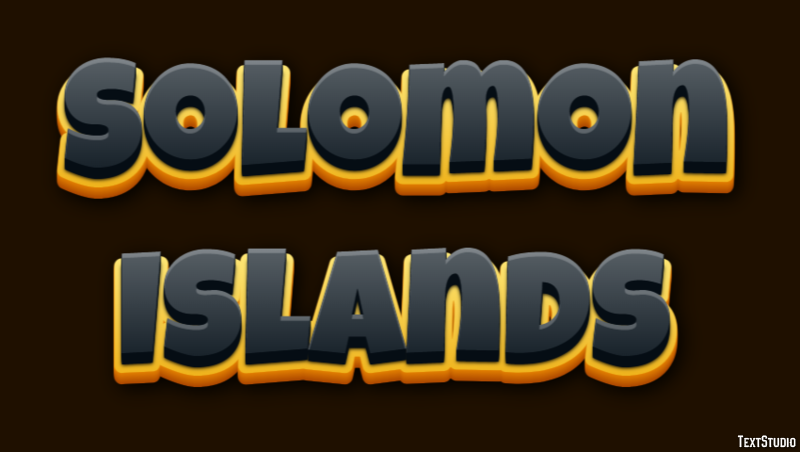 Solomon Islands Texteffekt