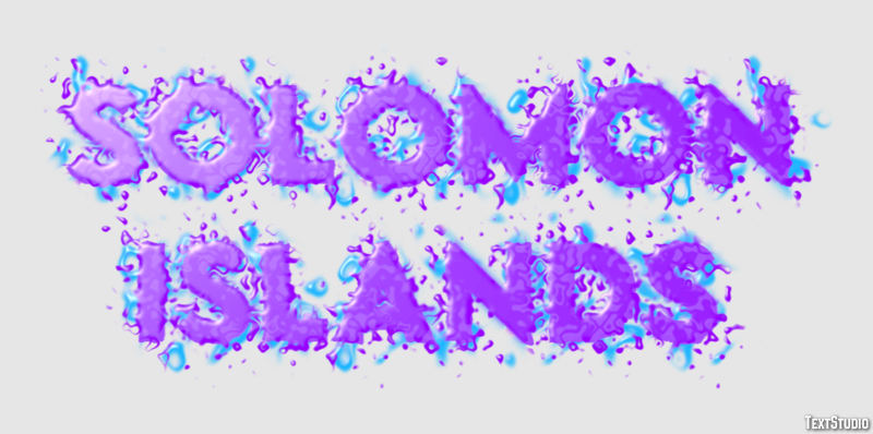 Solomon Islands Effetto testo