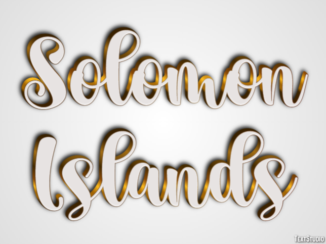 Solomon Islands Effetto testo