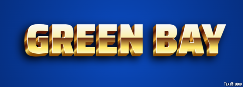 Green Bay Efeito de texto