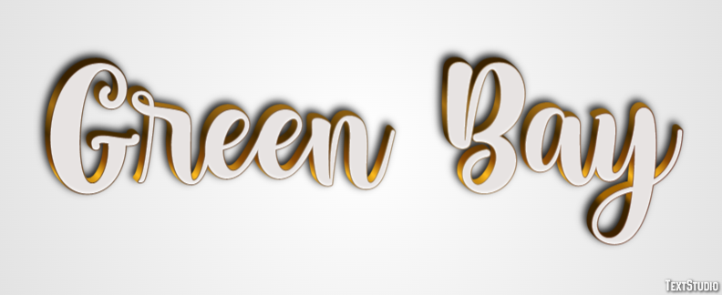 Green Bay Efeito de texto