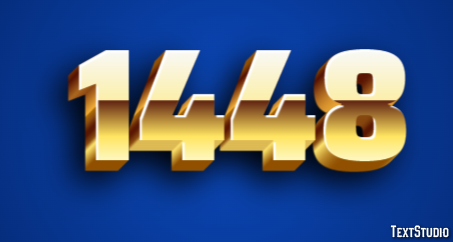 1448 Tekst Effect