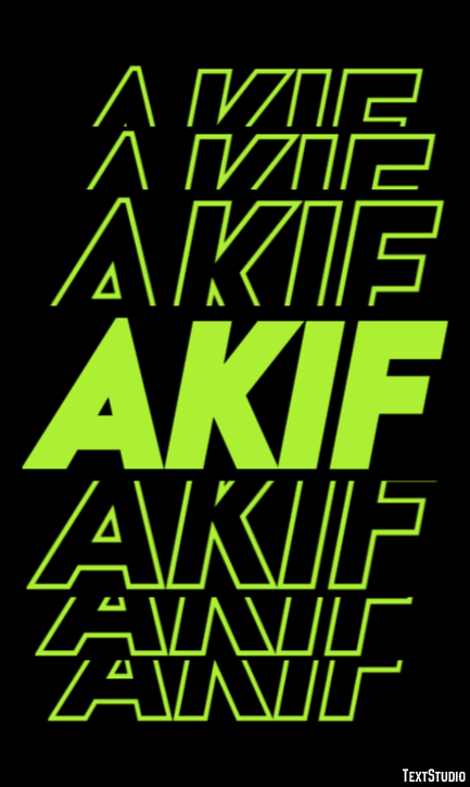 Akif Effetto testo