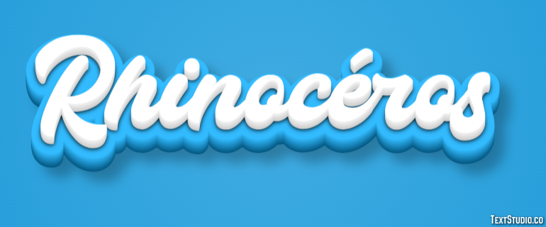 Rhinocéros Effet de Texte