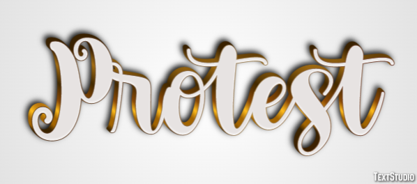 Protest Text Effect