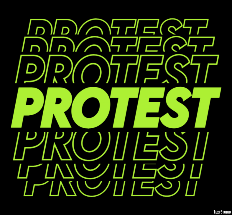 Protest Metin Efekti