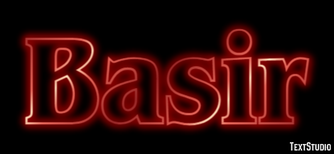 Basir Text effect