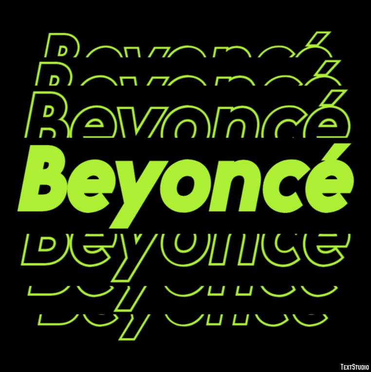 Beyoncé Эффект текста
