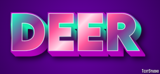 Deer Texteffekt