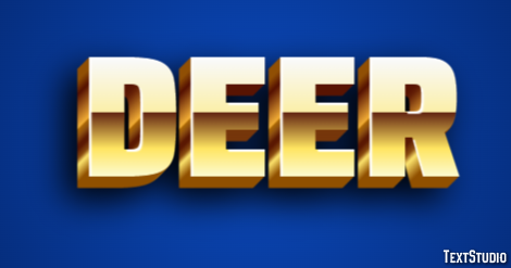 Deer Text Effect