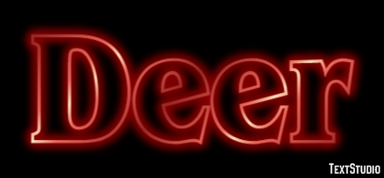 Deer Efekt tekstowy