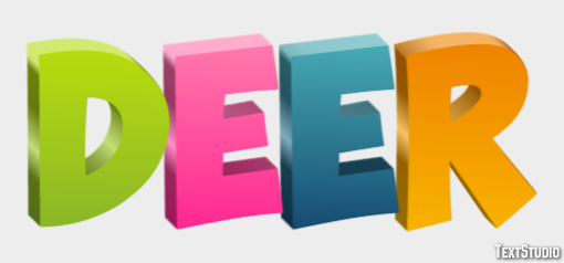 Deer Texteffekt