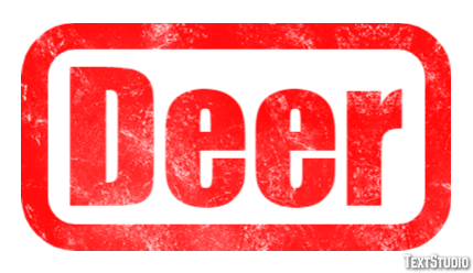 Deer Efekt tekstowy
