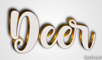 Deer Effetto testo