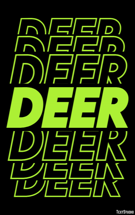 Deer Text Effect