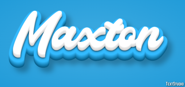 Maxton Efekt tekstowy