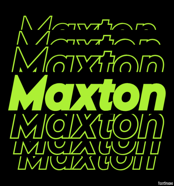 Maxton Efekt tekstowy