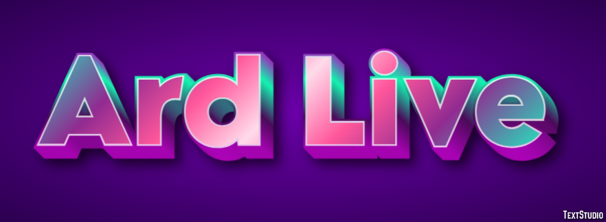 Ard Live Efeito de texto