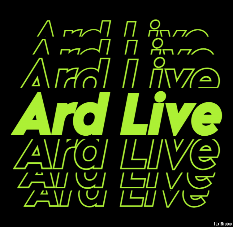 Ard Live Efeito de texto